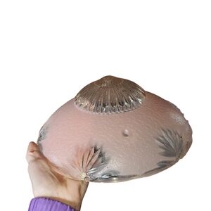 Vintage Light Pink Frosted Glass Ceiling Light Cover